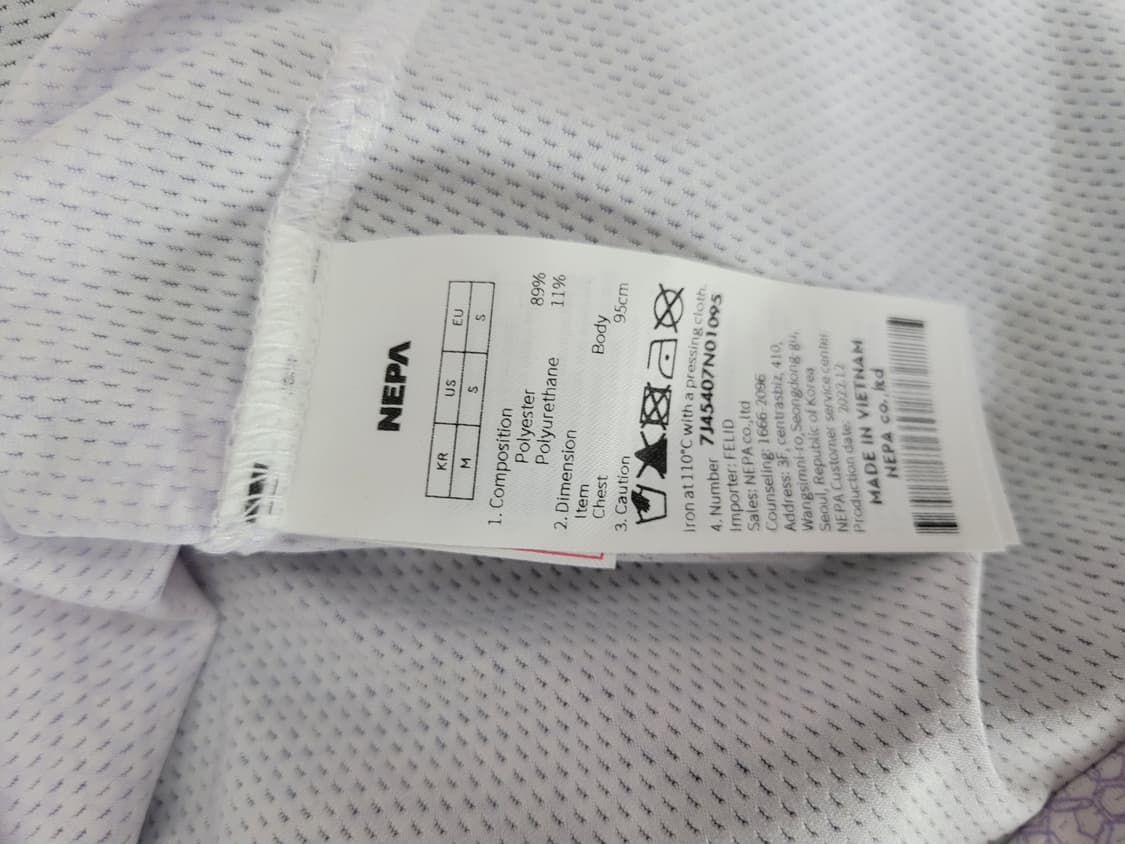 네파 헥사곤 반팔 집업티셔츠 상품이미지4