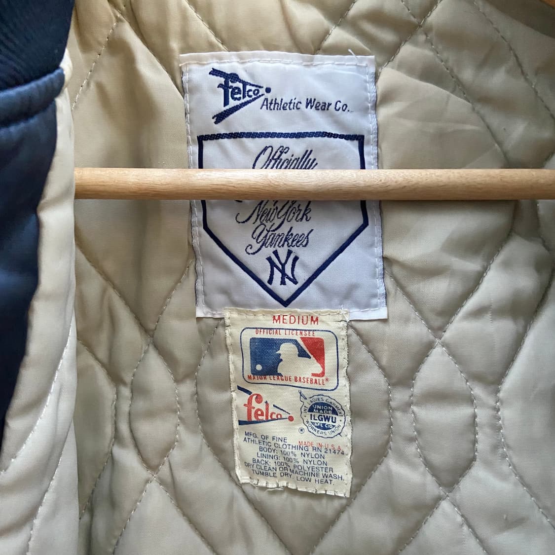 80s 뉴욕 양키즈 펠코 샤틴 재킷 (100) 상품이미지3