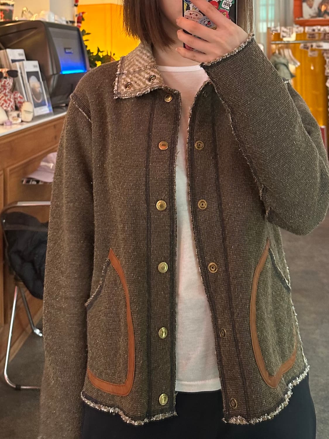 (착샷o) Kapital 캐피탈 브라운 자켓  상품이미지8