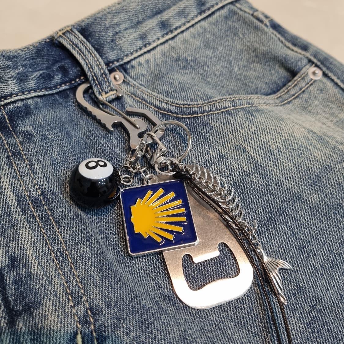 🌅Mystic Orbit(미스틱 오빗) 실버 키링 keychain 상품이미지3