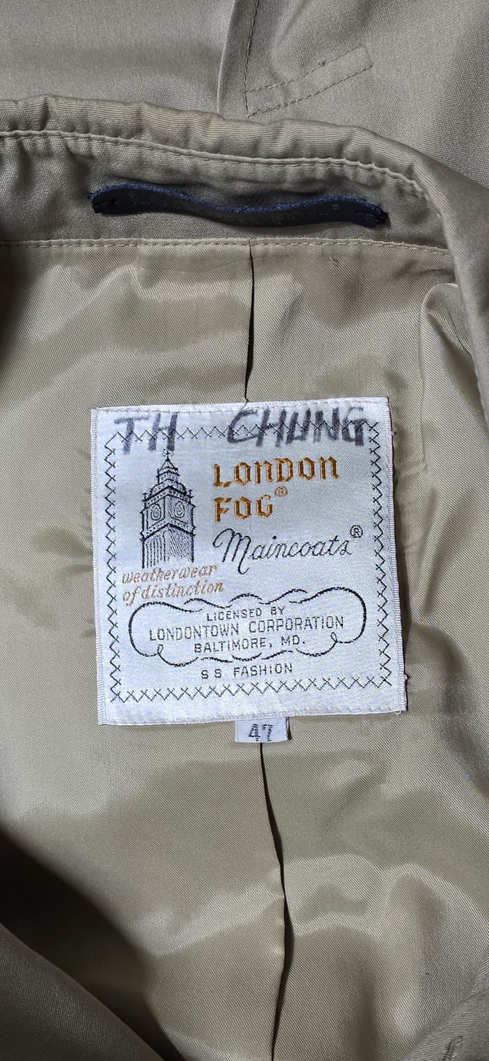 런던포그 트렌치 코트 47사이즈 95/100 상품이미지3