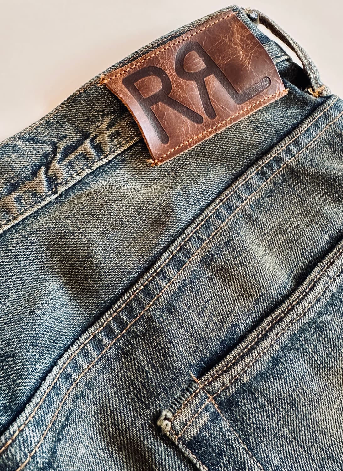 (역대급 워싱) RRL 더블알엘 빈티지 5포켓 기빈스 34-30 신품급 상품이미지9