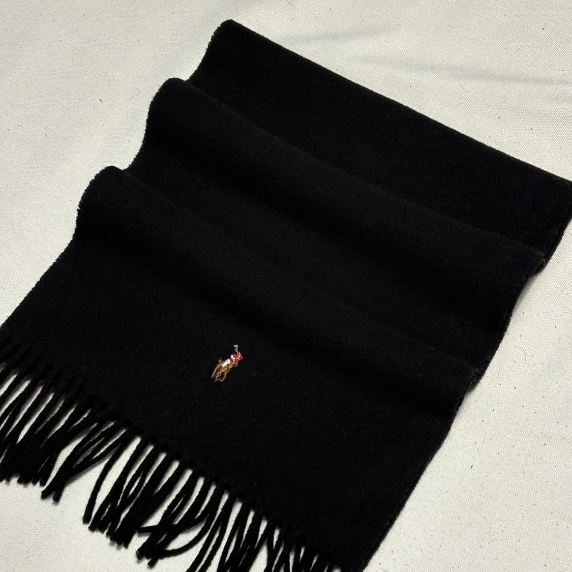 OS 폴로랄프로렌 울 블랙 머플러 상품이미지1