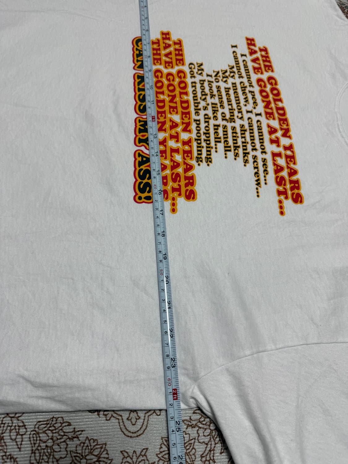 Hanes 올드맨유머티셔츠 반팔 XL 상품이미지4