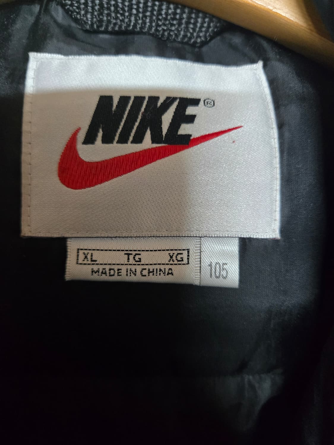 나이키 후드 빈티지 오리지널 패딩 점퍼 블랙 105 상품이미지8