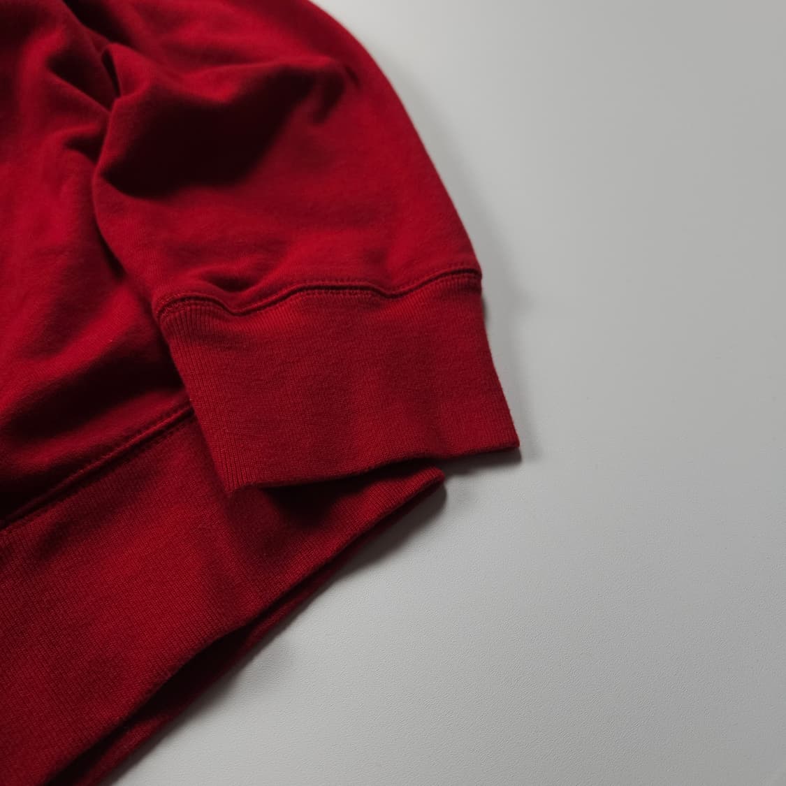 갭 빅로고 박시핏 미니멀 스웻 후드 집업 레드 (XL) 상품이미지4