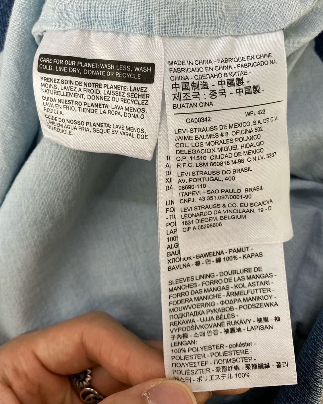 리바이스 데님 블루종 자켓 상품이미지8