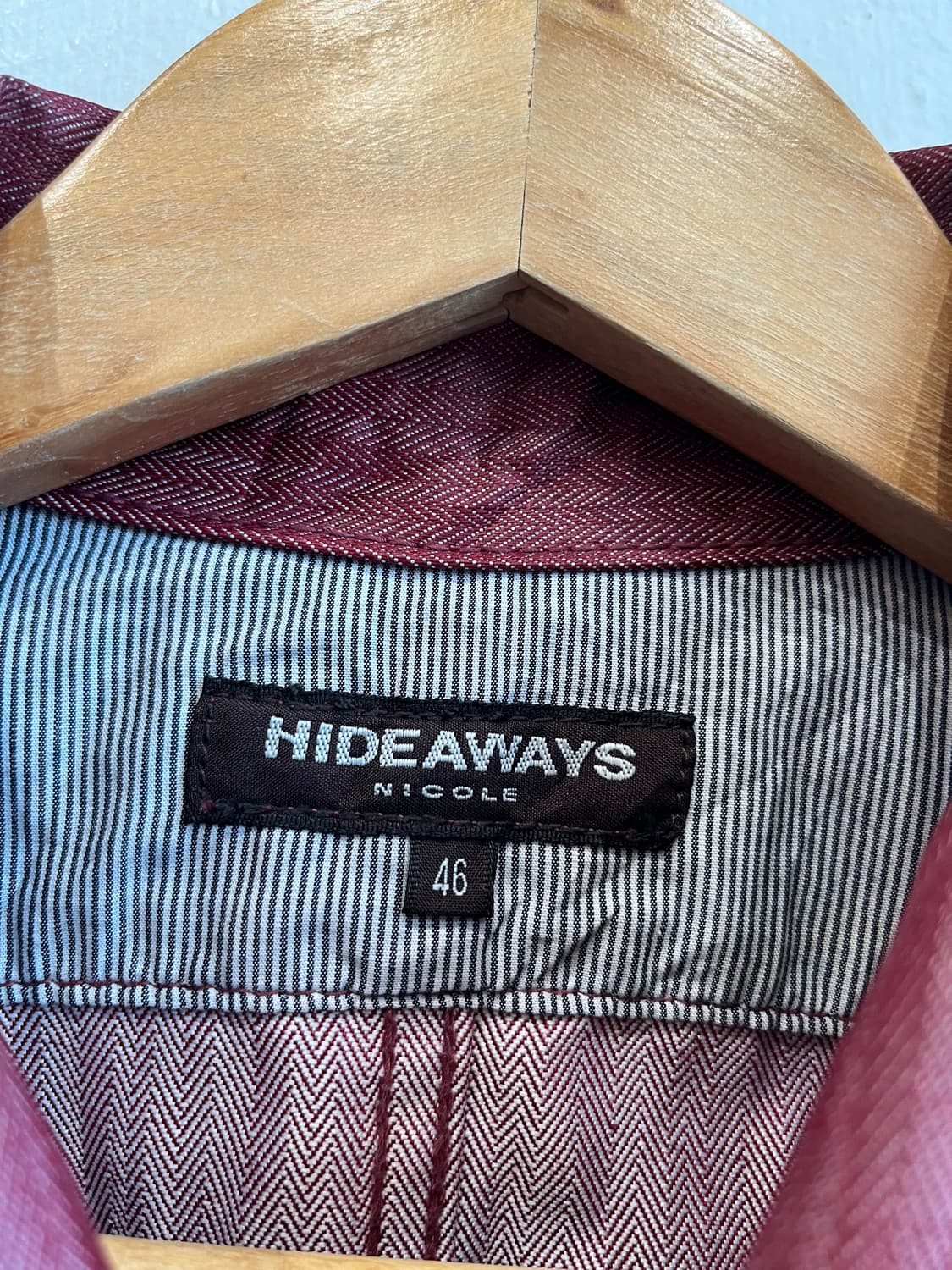 HIDEAWAYS 헤링본 코팅 데님 트러커 자켓 상품이미지6