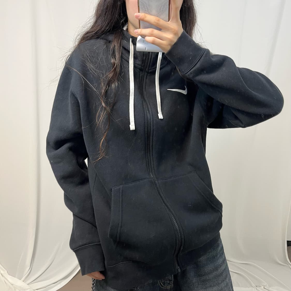 Nike black hood zip-up  상품이미지3