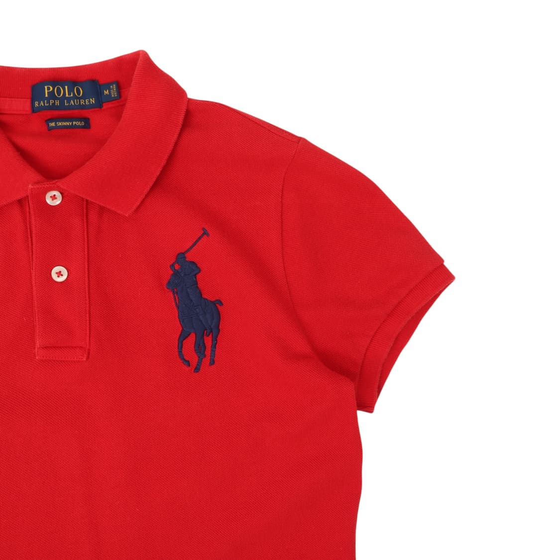 폴로 랄프로렌 우먼스 레드 빅포니 pk 티셔츠 상품이미지3