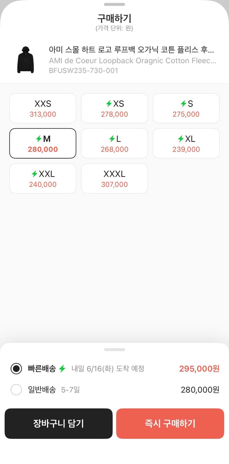 아미 후드티 상품이미지2