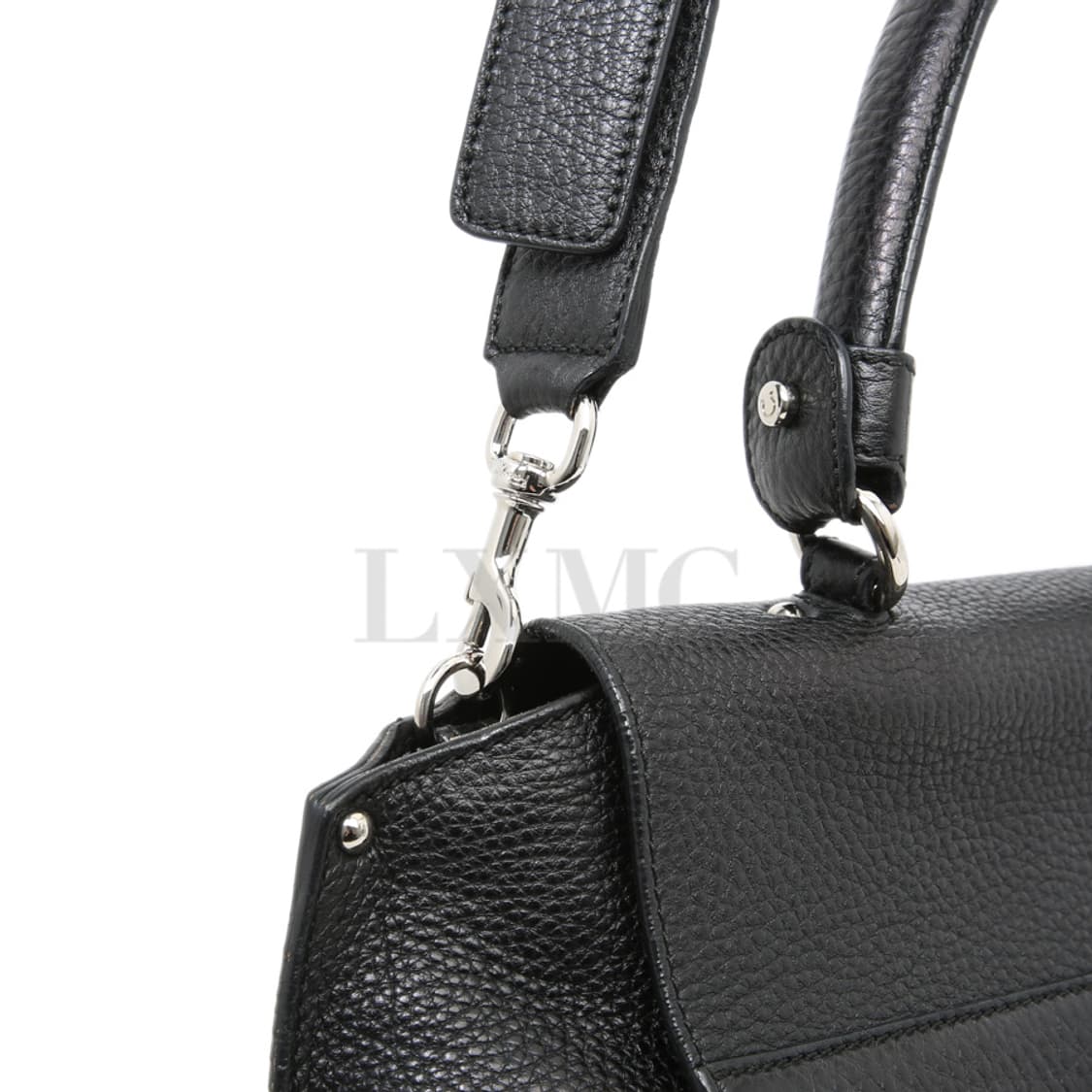 페라가모 소피아 블랙 간치니 토트 플랩 숄더백 21-A896 상품이미지6