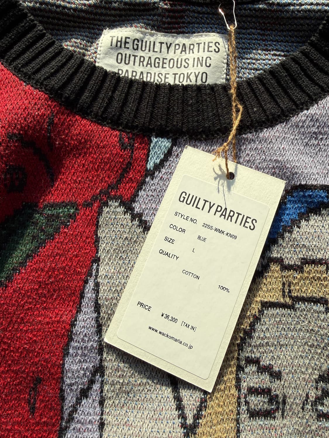 와코마리아 백녀무늬도 자카드 니트 L(XL) 상품이미지6