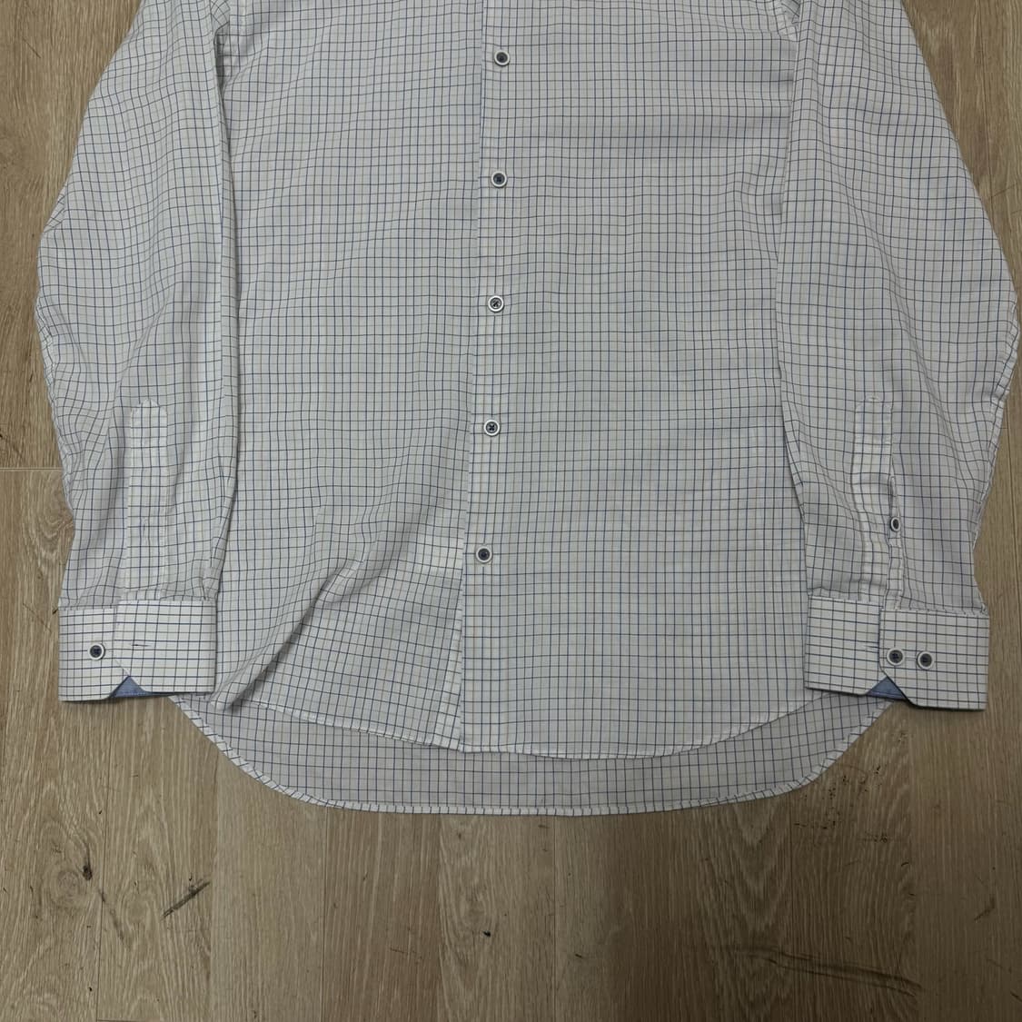 랑방 컬렉션 남성 옥스포드 체크셔츠 XL/105  상품이미지3