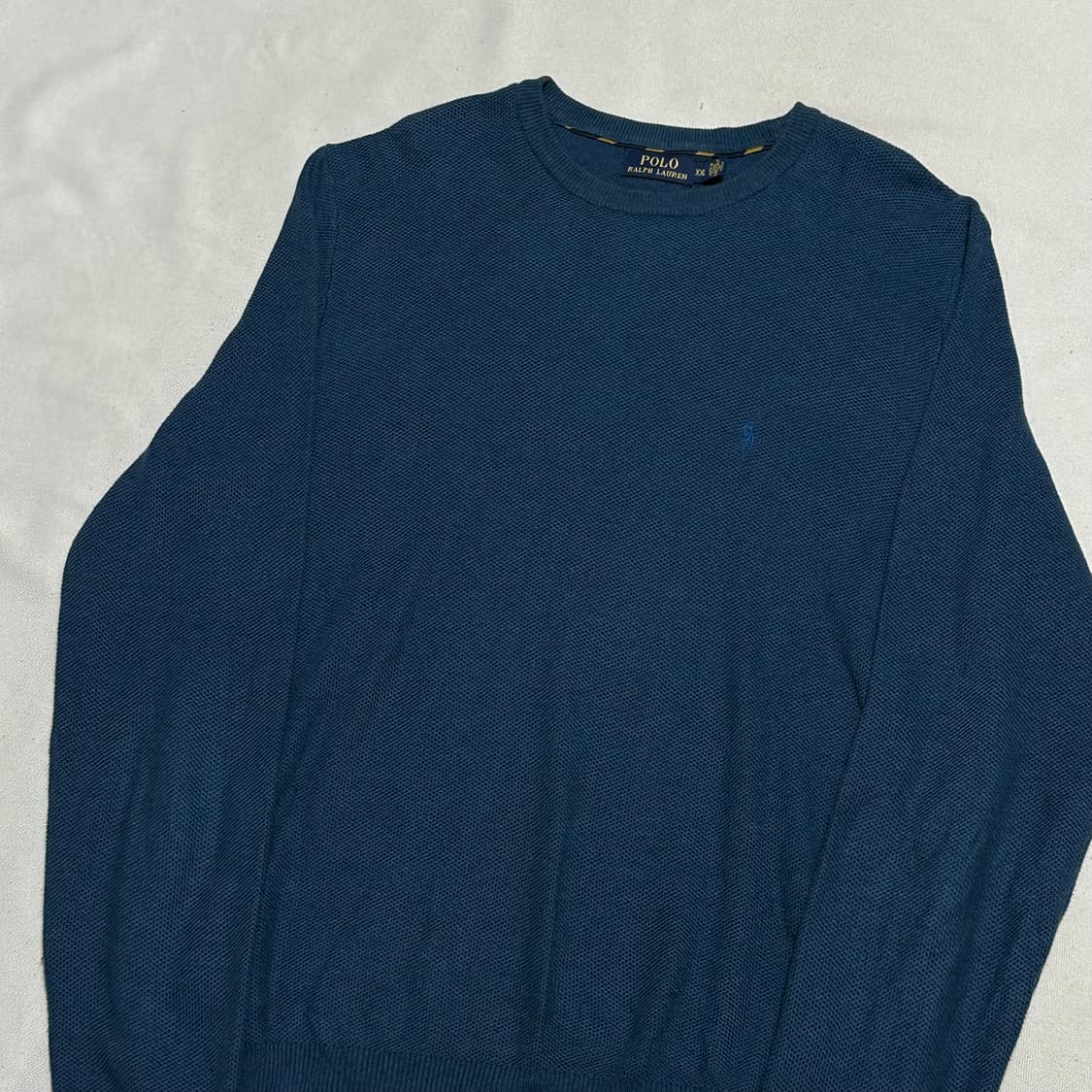 XXL 폴로랄프로렌 블루 포니 코튼 니트 상품이미지1