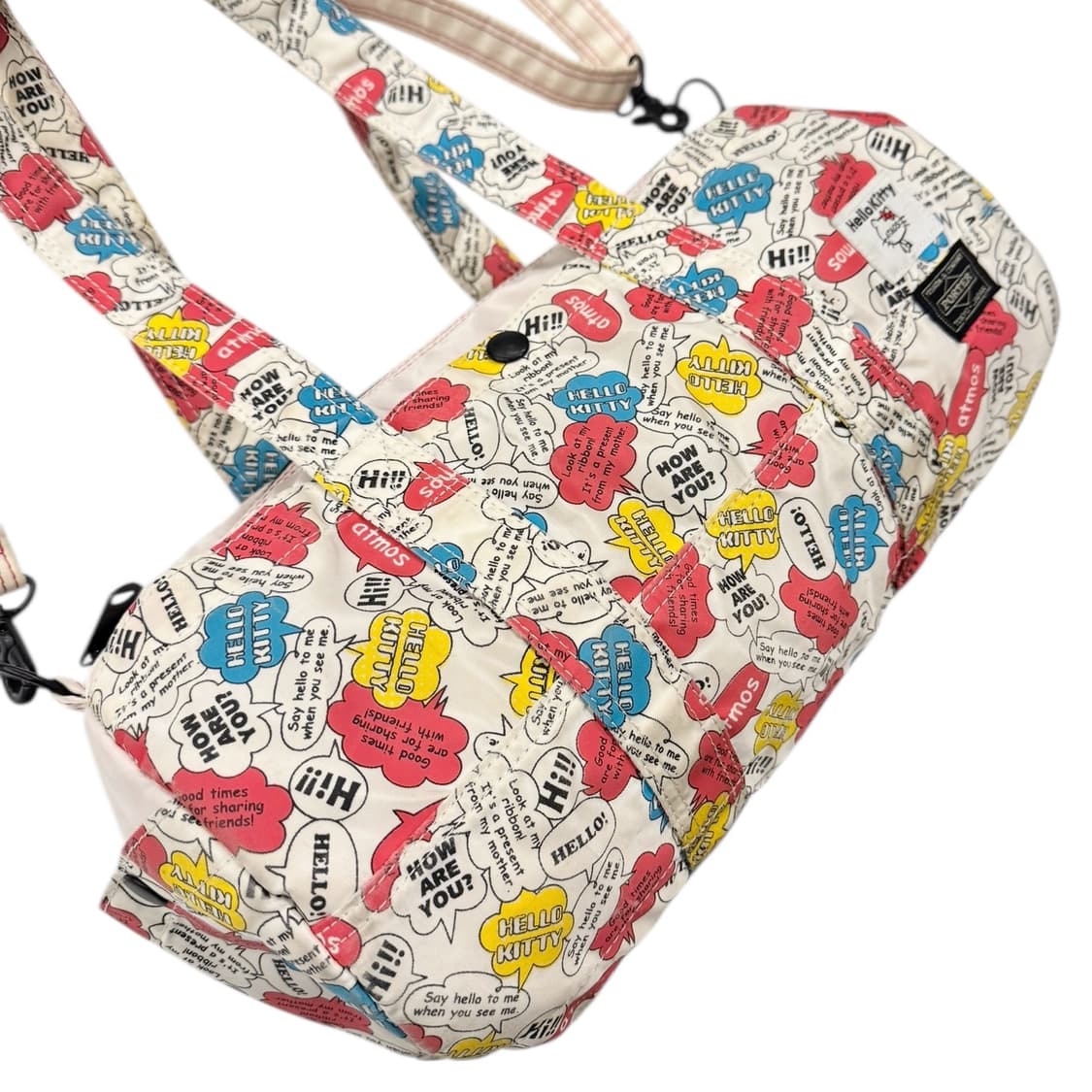 포터 x 아트모스 x 헬로키티 2way 보스턴백 아이보리 상품이미지4