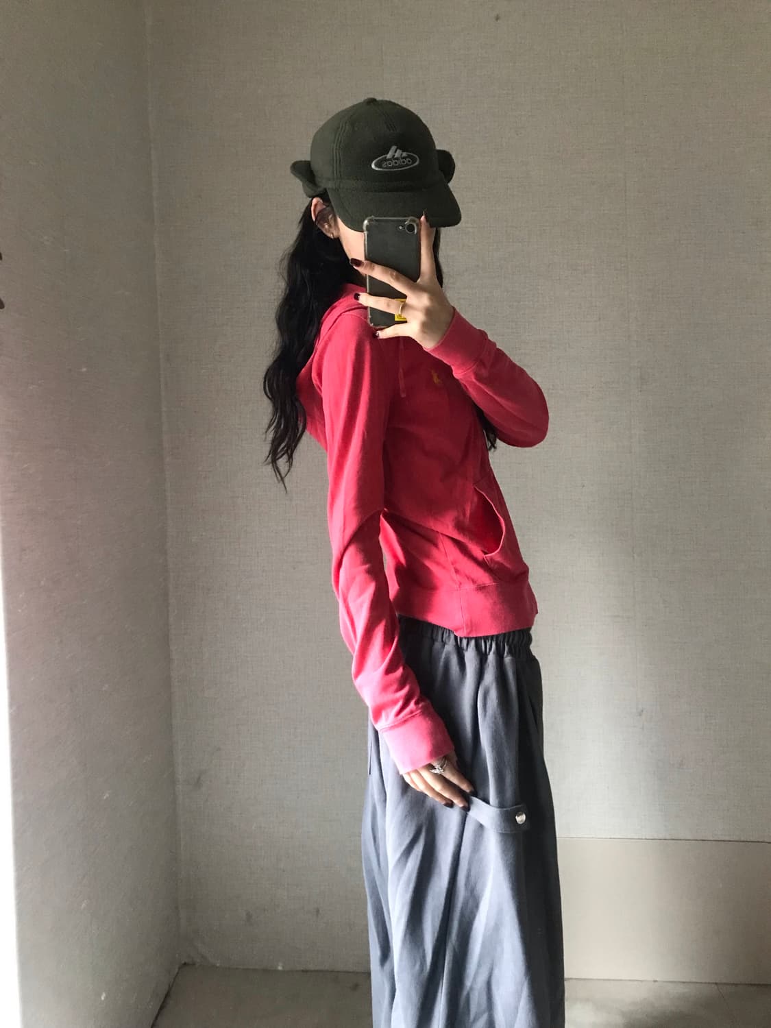 폴로 체리핑크 후드집업 상품이미지3