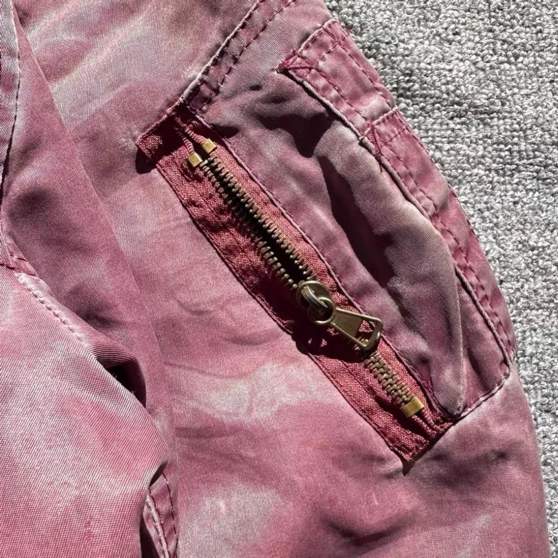 90s Vintage Levi‘s 리바이스 더스트 핑크 MA-1 자켓 상품이미지3