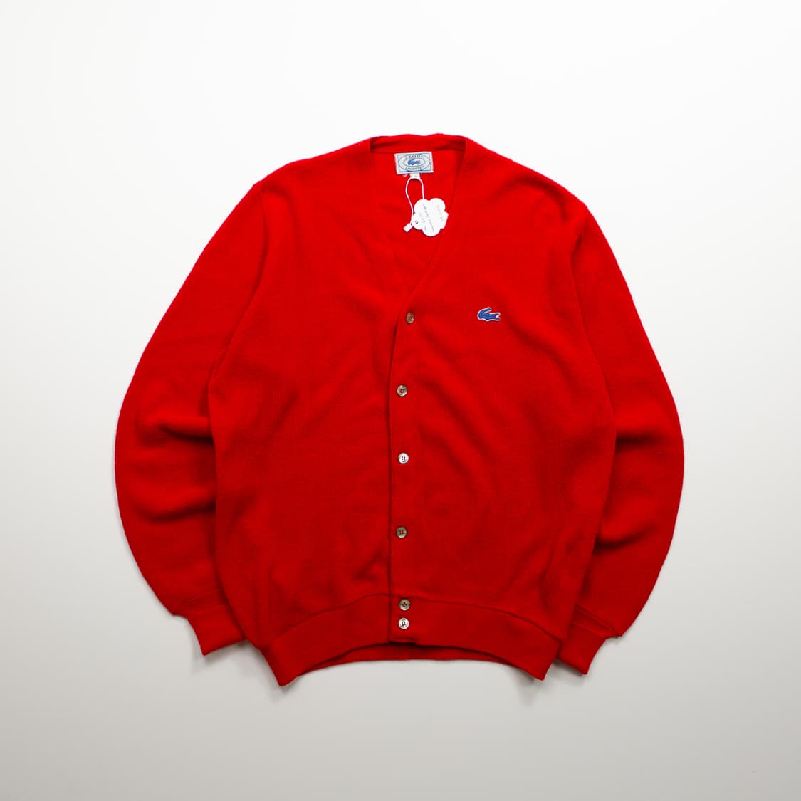 70s IZOD 라코스테 가디건 레드 상품이미지1