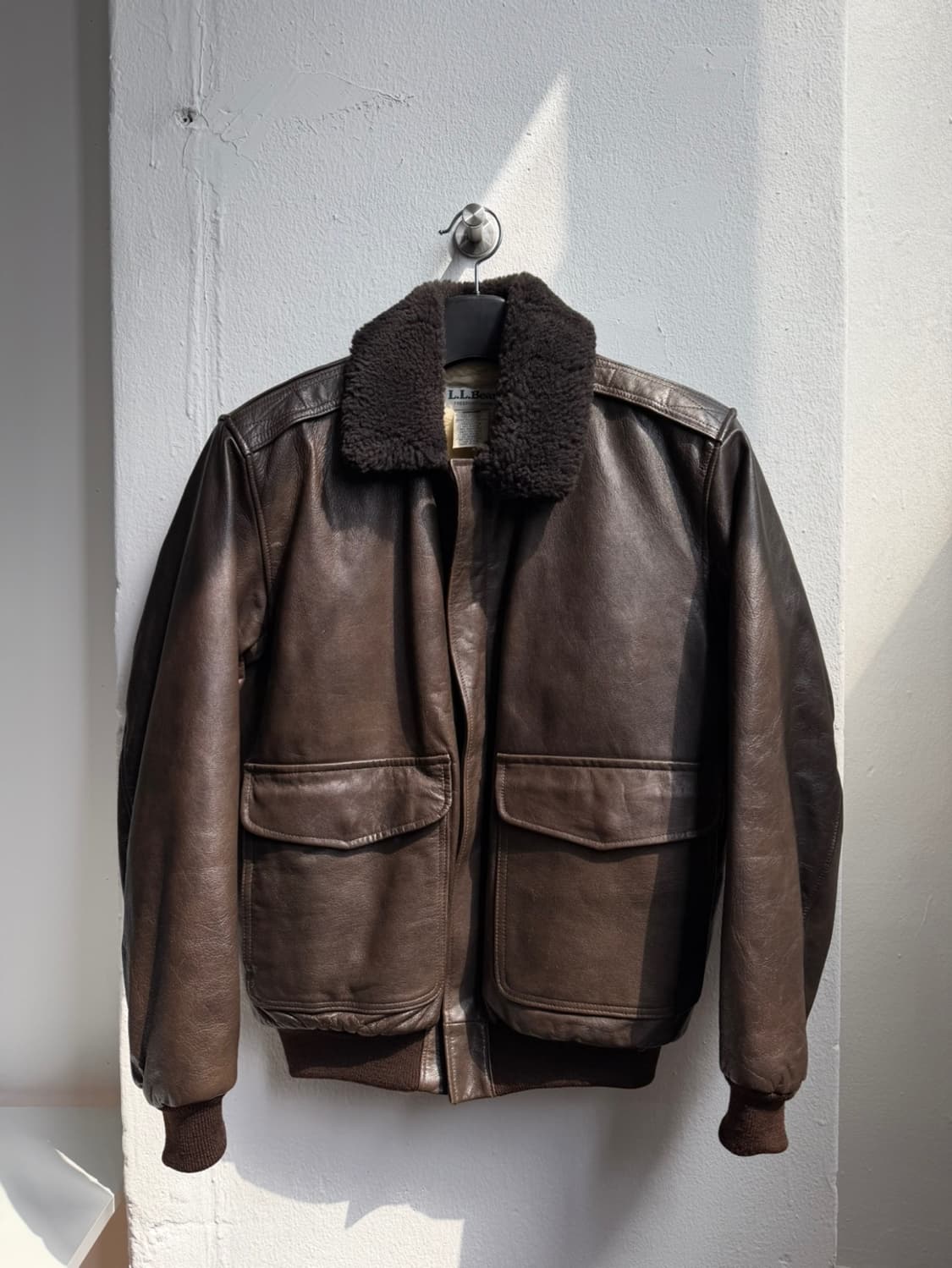 엘엘빈 G-1 플라이트 레더 봄버 자켓 상품이미지1