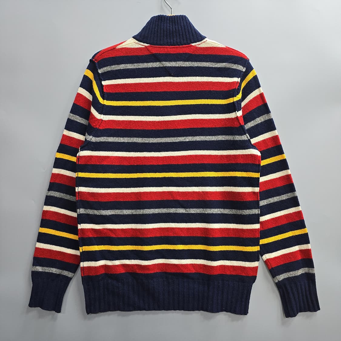 타미힐피거(Tommy Hilfiger) 스트라이프 반집업 니트 S 상품이미지4