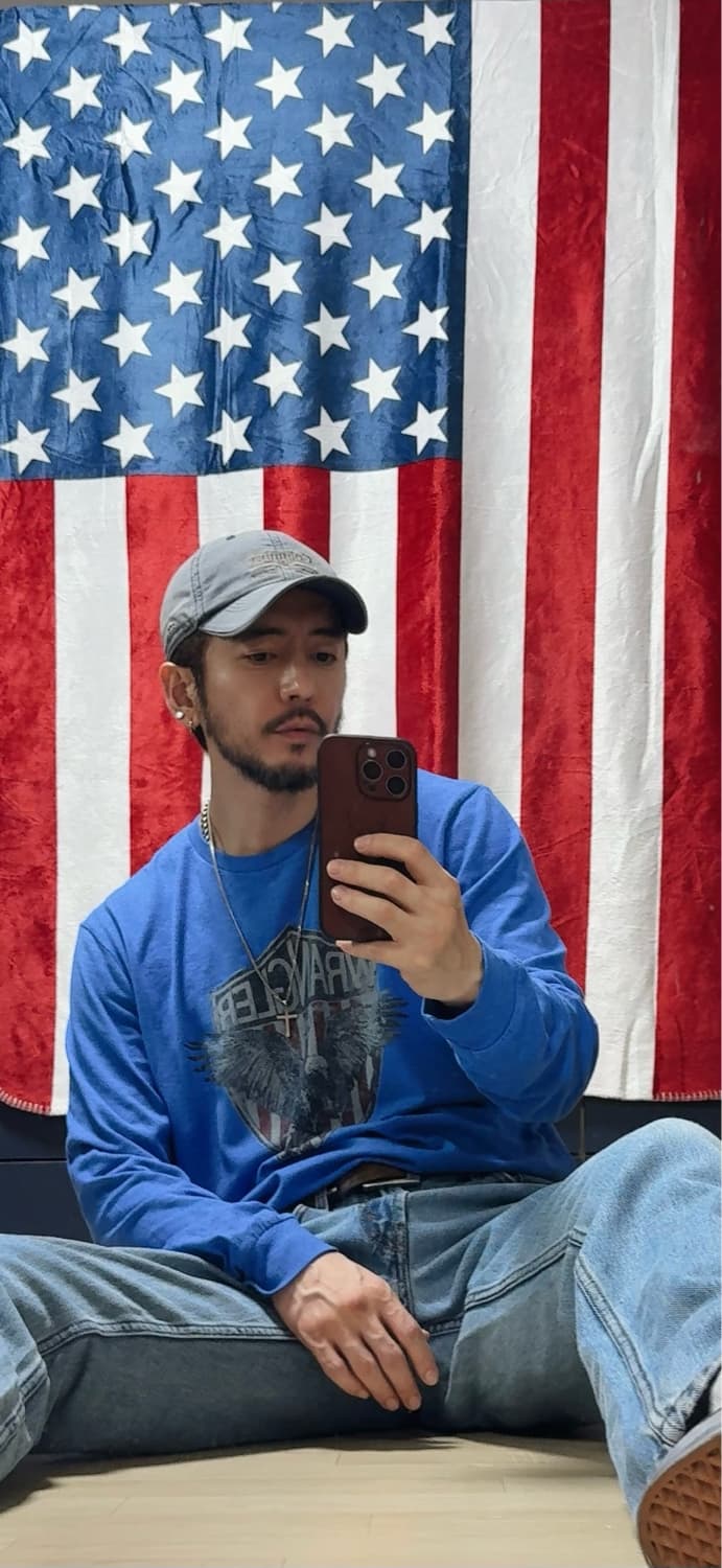Wrangler 랭글러 빈티지 프린팅 롱슬리브 [L] 상품이미지4