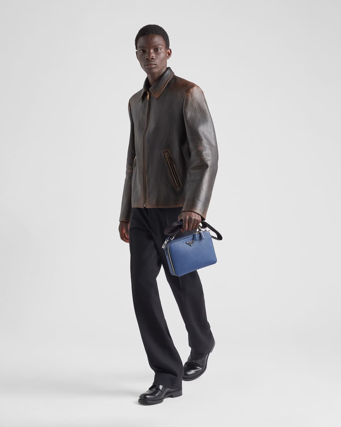 [52] 프라다 브러시드 레더자켓 상품이미지3