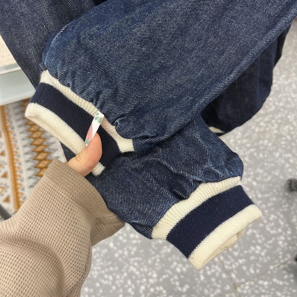 칼 카니 올드스쿨 레트로 빈티지 데님 바시티 자켓 M C11023 상품이미지7