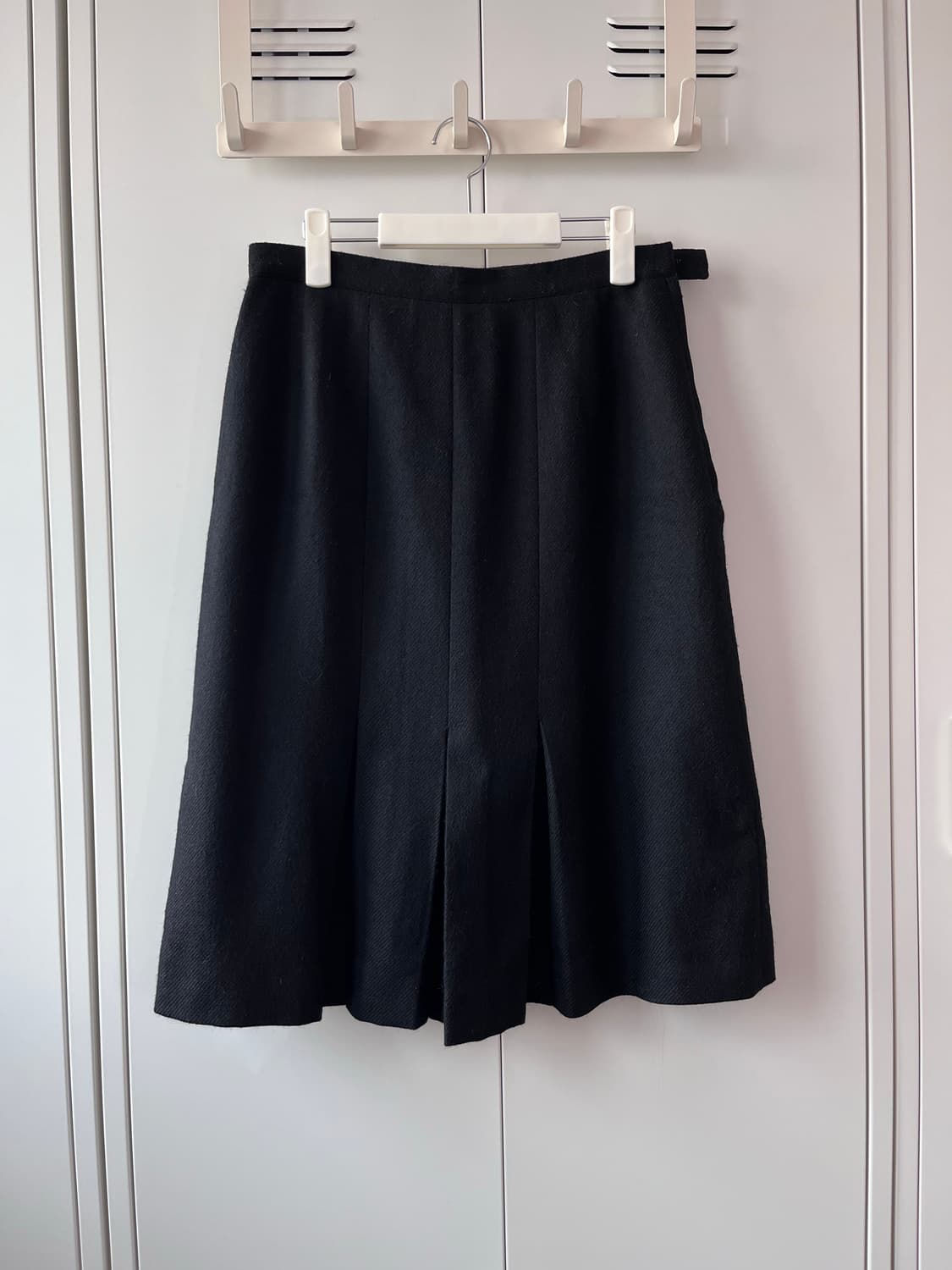 빈티지 핀턱 주름 플리츠 미디 스커트 상품이미지2