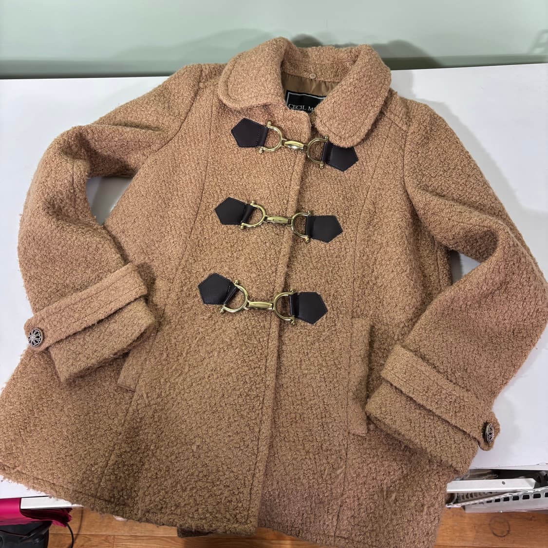 우먼M CECIL MCBEE 세실맥비 브라운 부클 파이어맨 자켓 상품이미지1