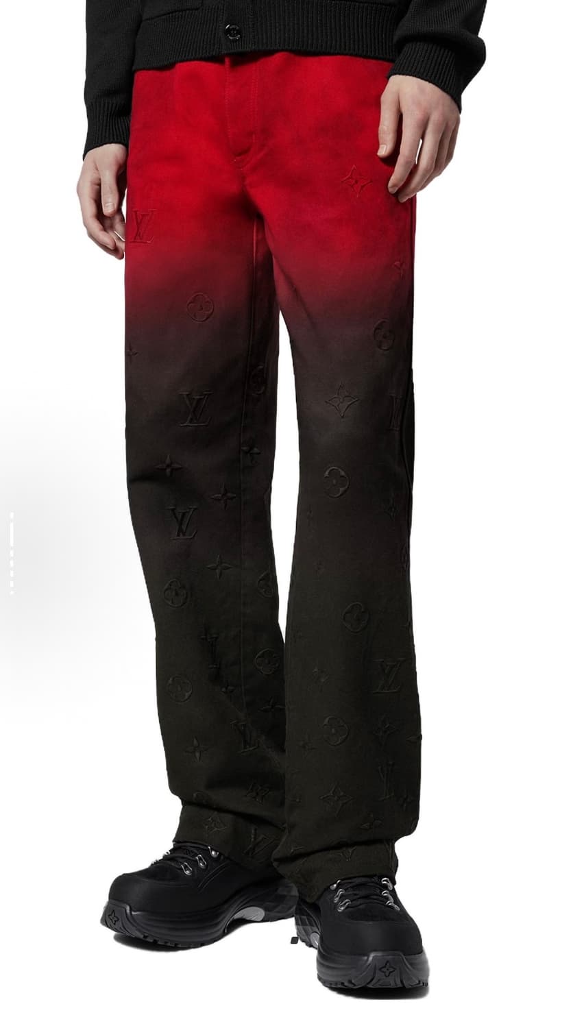 30)루이비통 바지 레드 블랙 상품이미지4