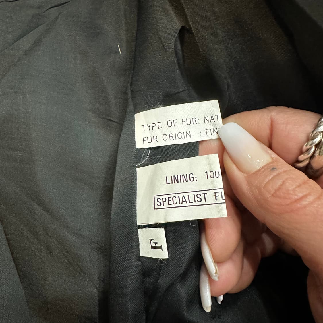 브라운 실버 사가폭스 퍼자켓L 상품이미지8