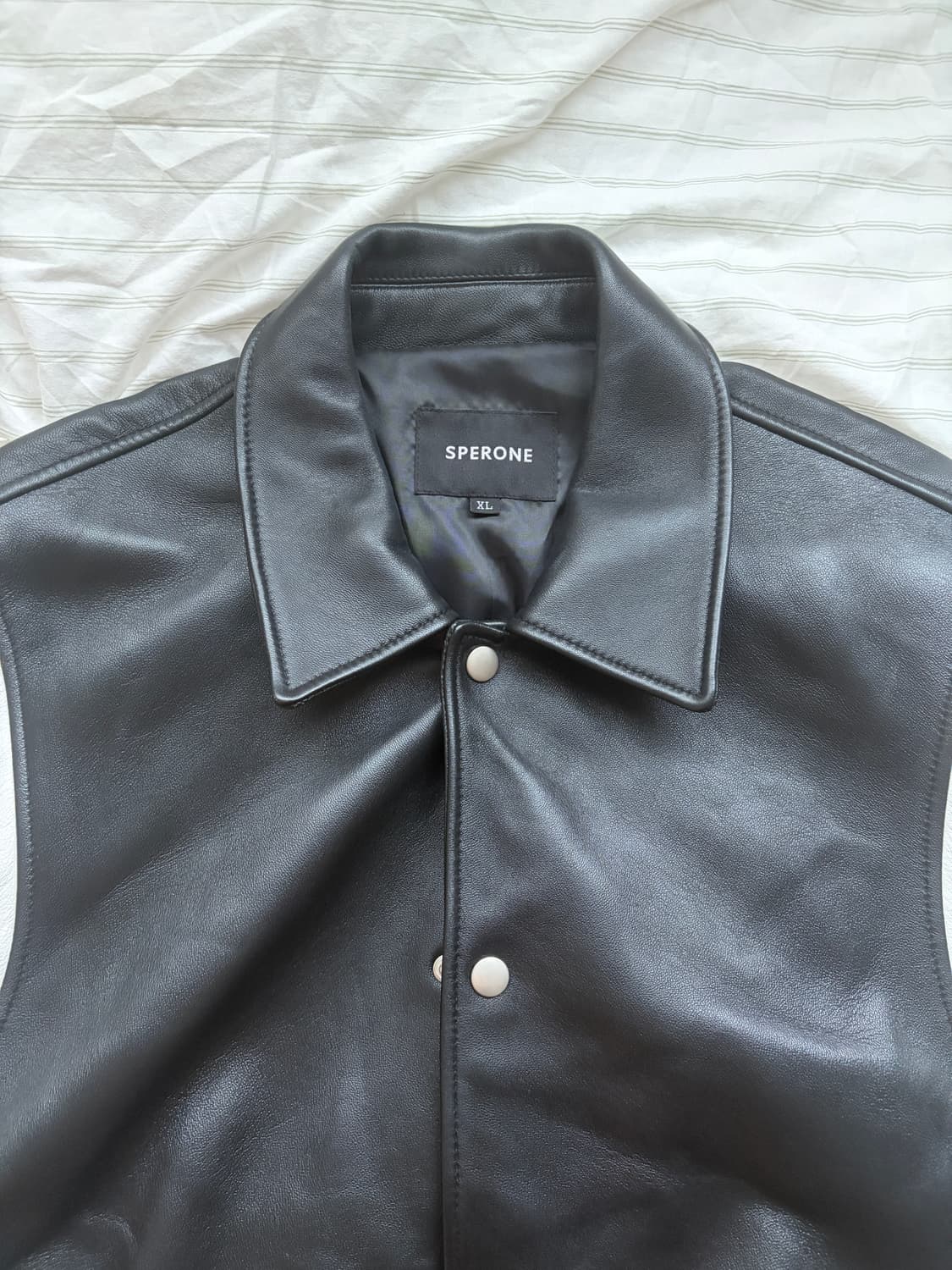 [XL] 스페로네 램스킨 스타디움 숏 자켓 상품이미지3