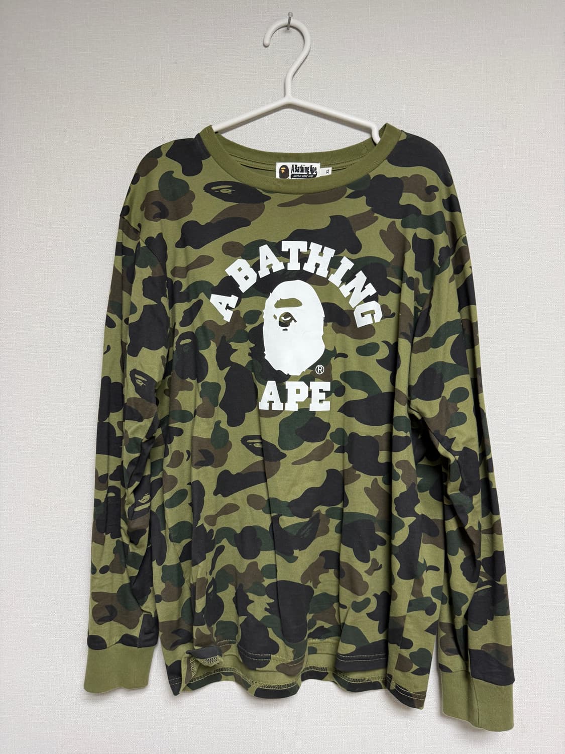 베이프 퍼스트 카모 롱슬리브 XL 그린 상품이미지2