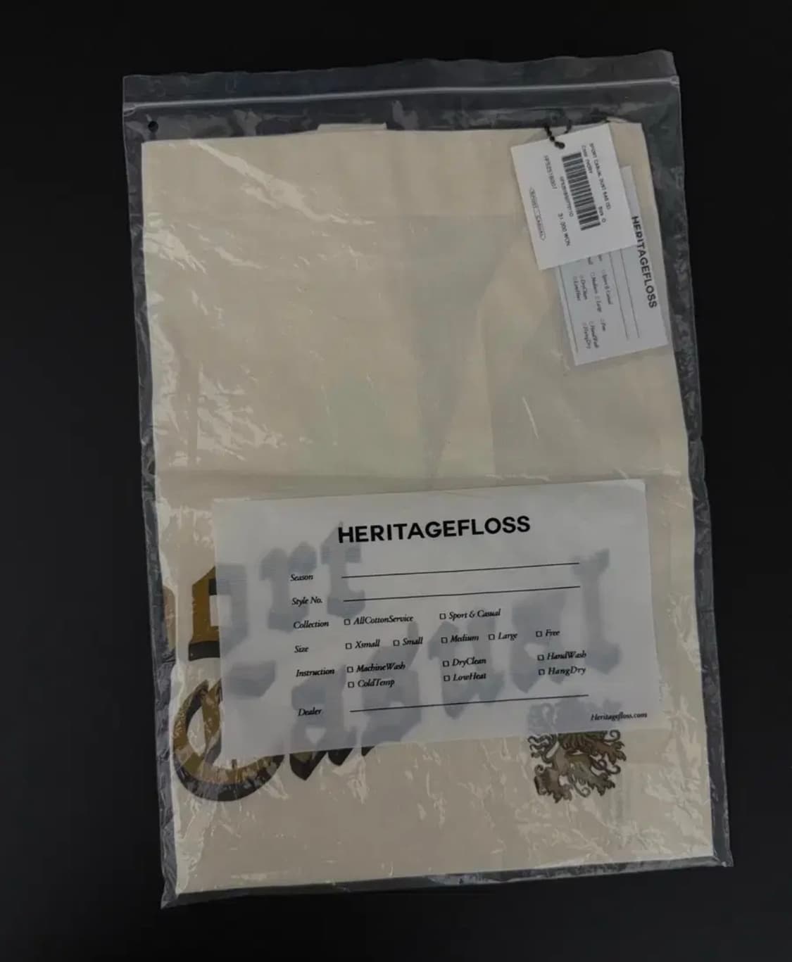 헤리티지플로스 캐주얼 더스트 백 S (미개봉) 상품이미지1