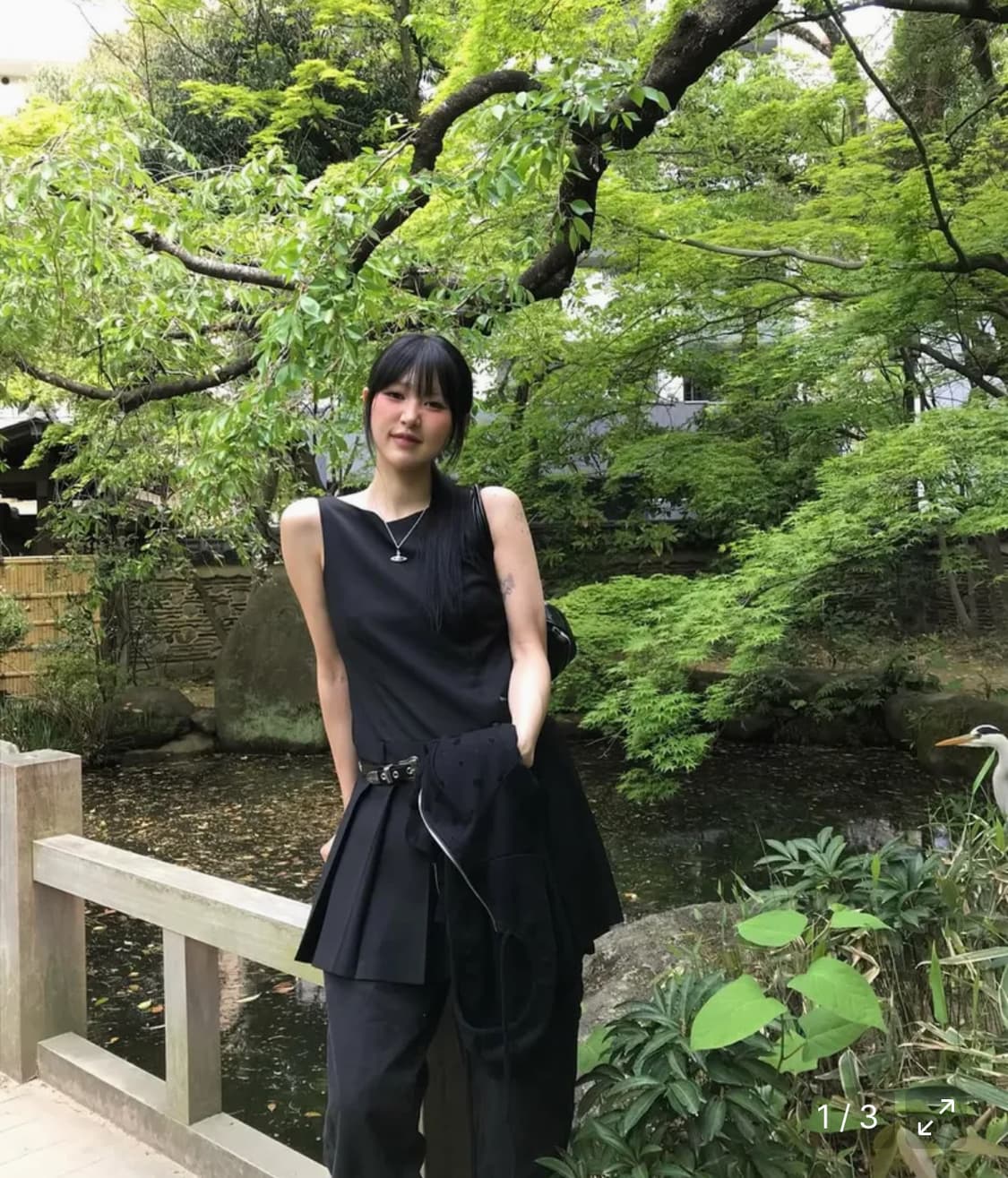 미세키서울 Pleats one piece CHARCOAL 상품이미지3