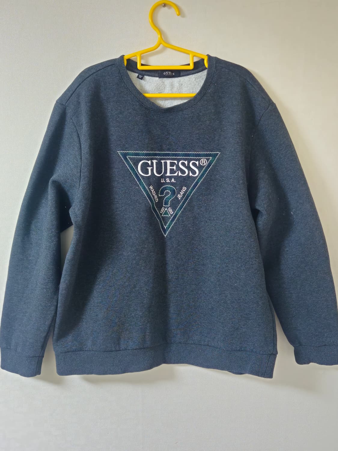 게스 맨투맨 XXL 차콜 그레이 상품이미지1