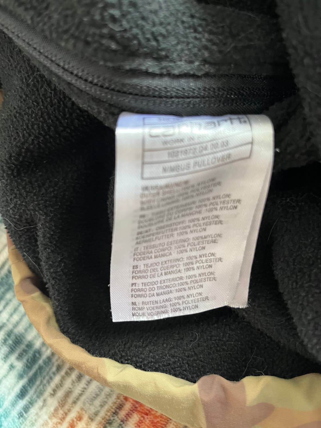 칼하트 카모플라쥬 기모 후드 아노락 점퍼 상품이미지10