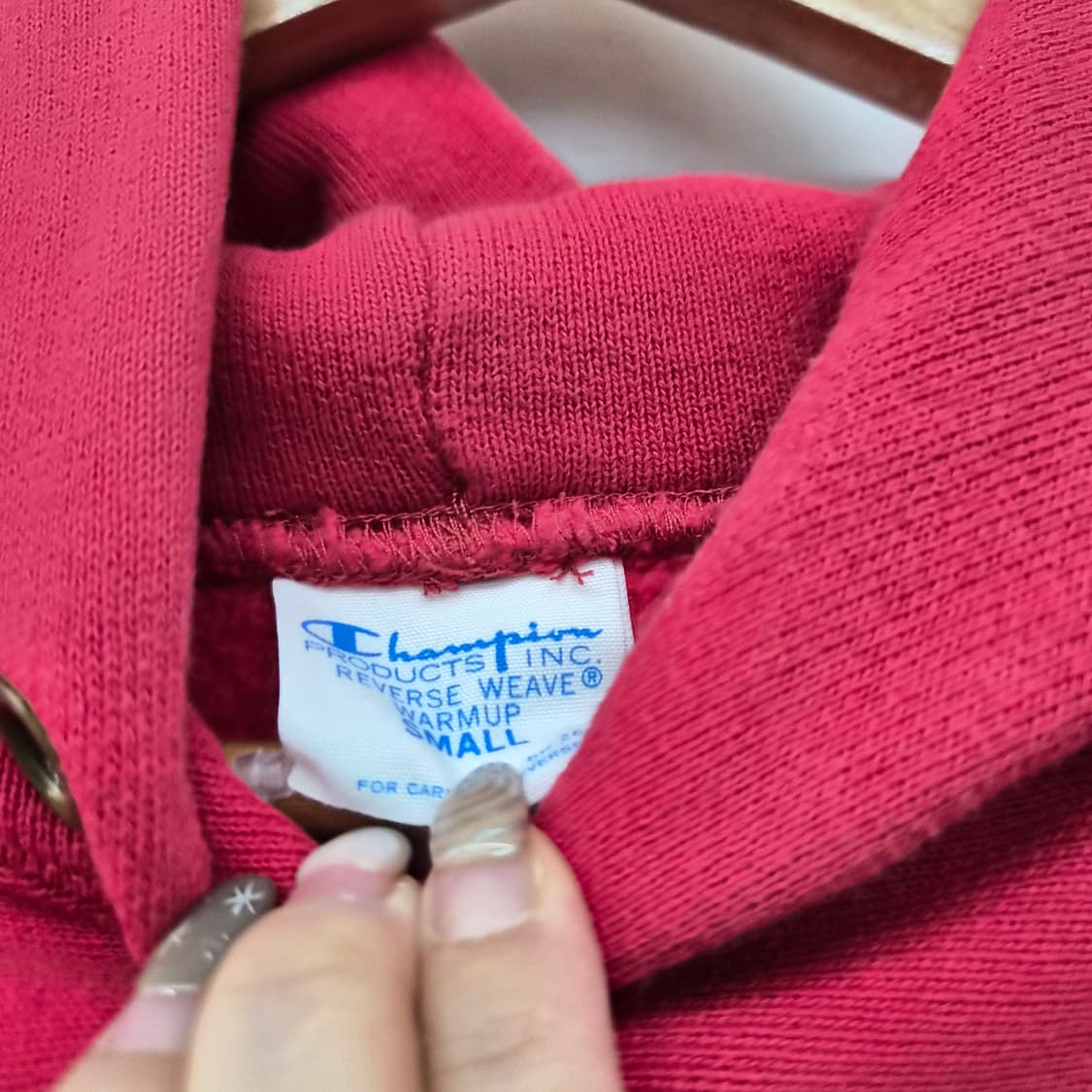 챔피온 호넬 후드티 레드 남성 M 상품이미지3