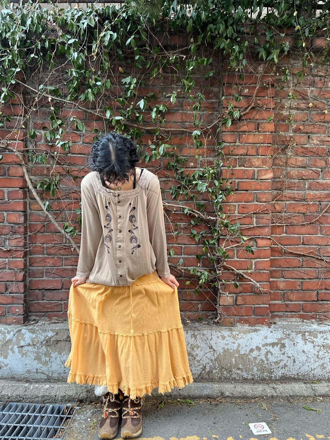 데일리 히피 무드 롱스커트 상품이미지1