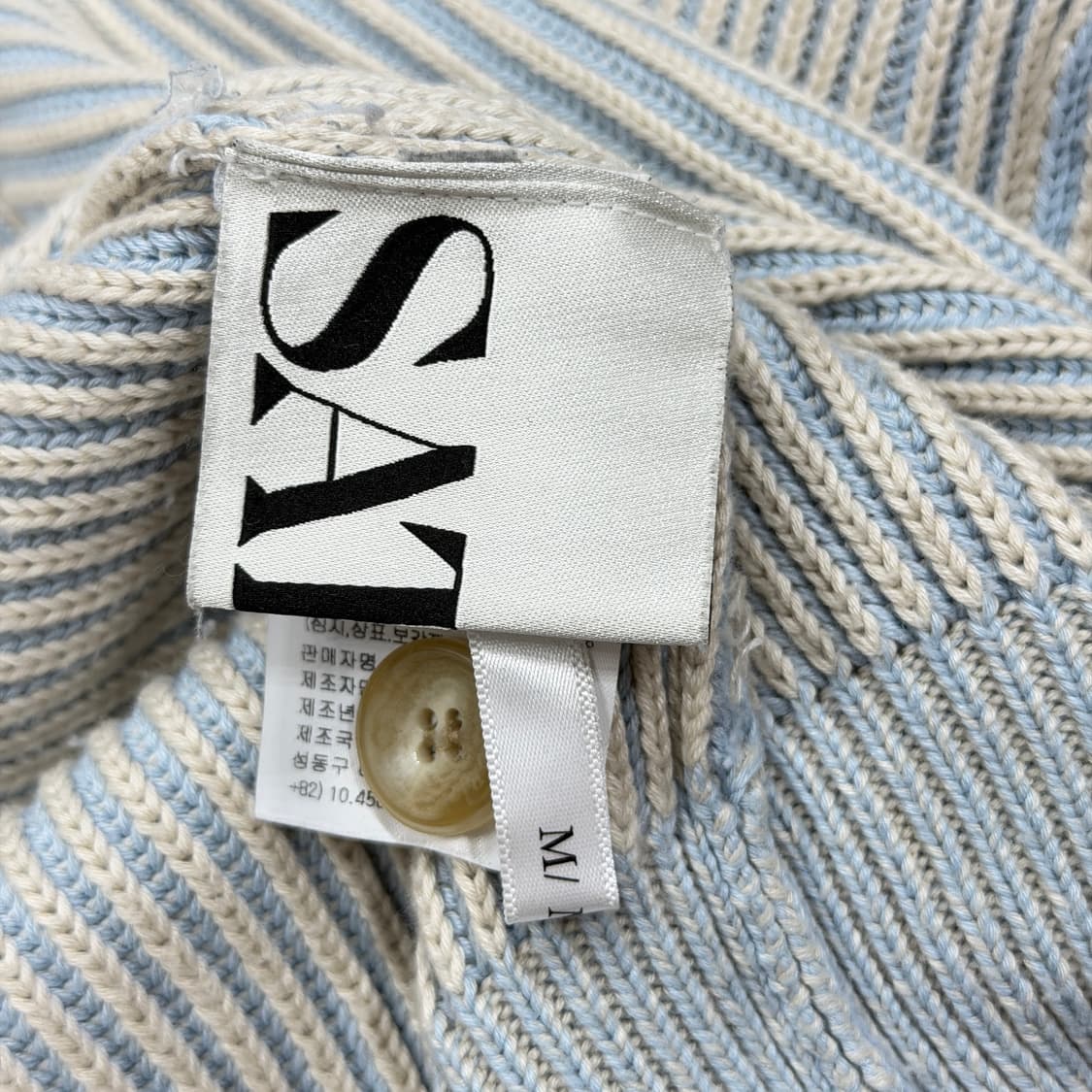 세터 베로나 투톤 터틀넥 니트 소프트 블루 M 상품이미지7