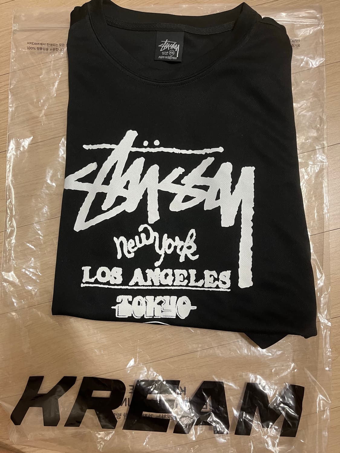 스투시 투어 티셔츠 블랙 XXL 새상품 상품이미지2