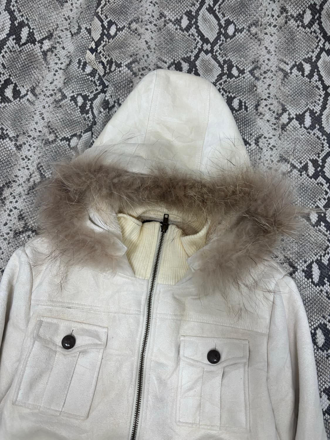 [00‘s]Multi Pocket Fur Hoodie Jacket 상품이미지4