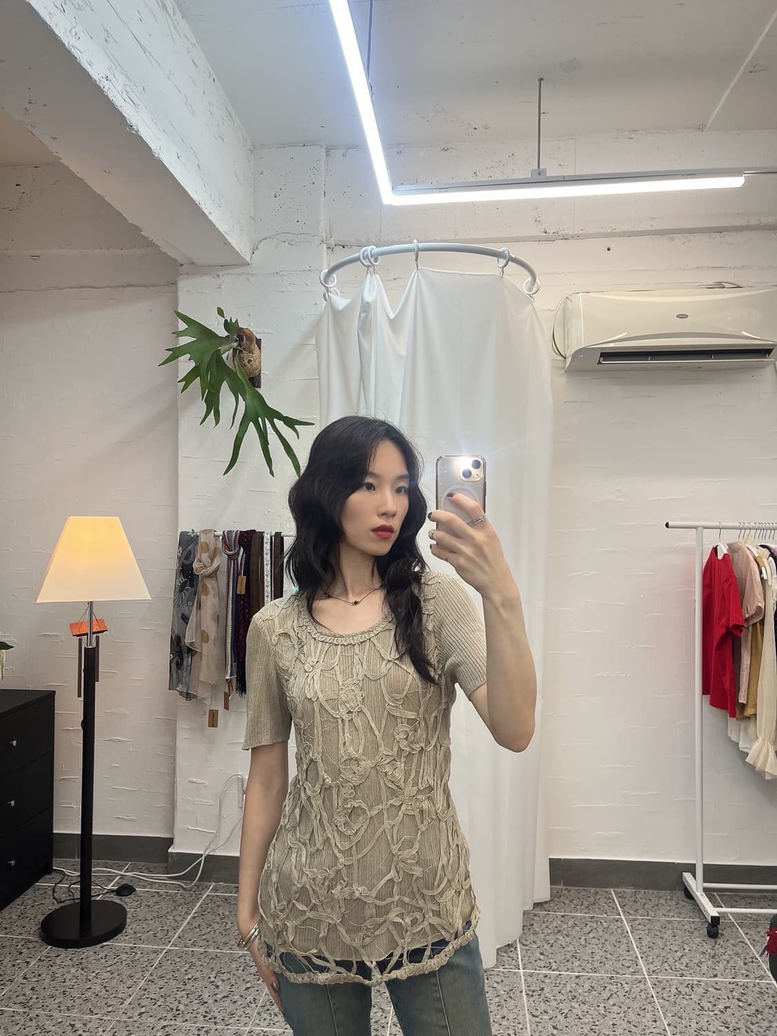 빈티지 스크래치 니트 상품이미지1