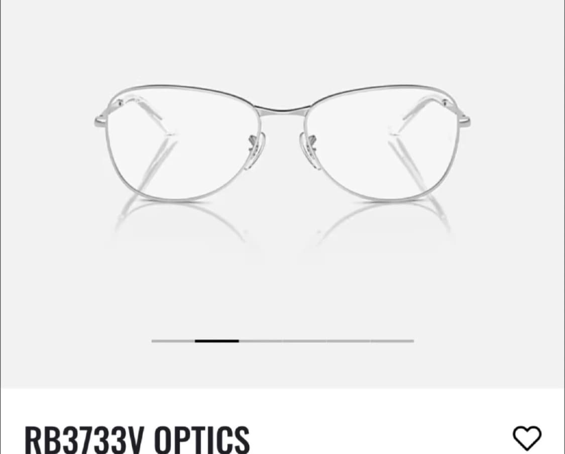 레이벤 RB3733V 안경 실버컬러 상품이미지1
