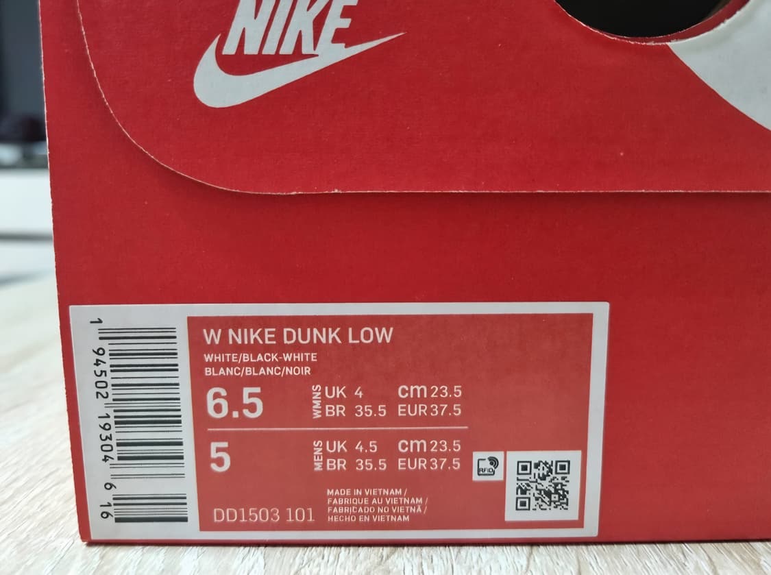 [235][270]나이키 덩크 로우 범고래 블랙  상품이미지2