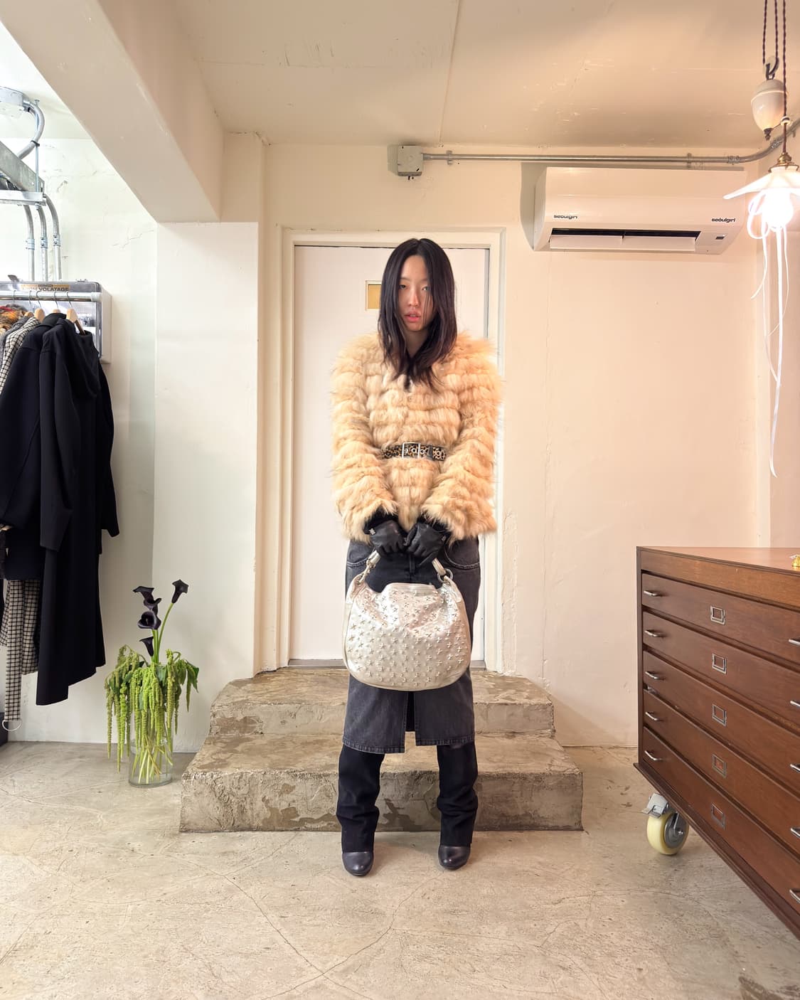 Honey mi Honey 라쿤 퍼 Jacket/ Os 상품이미지1