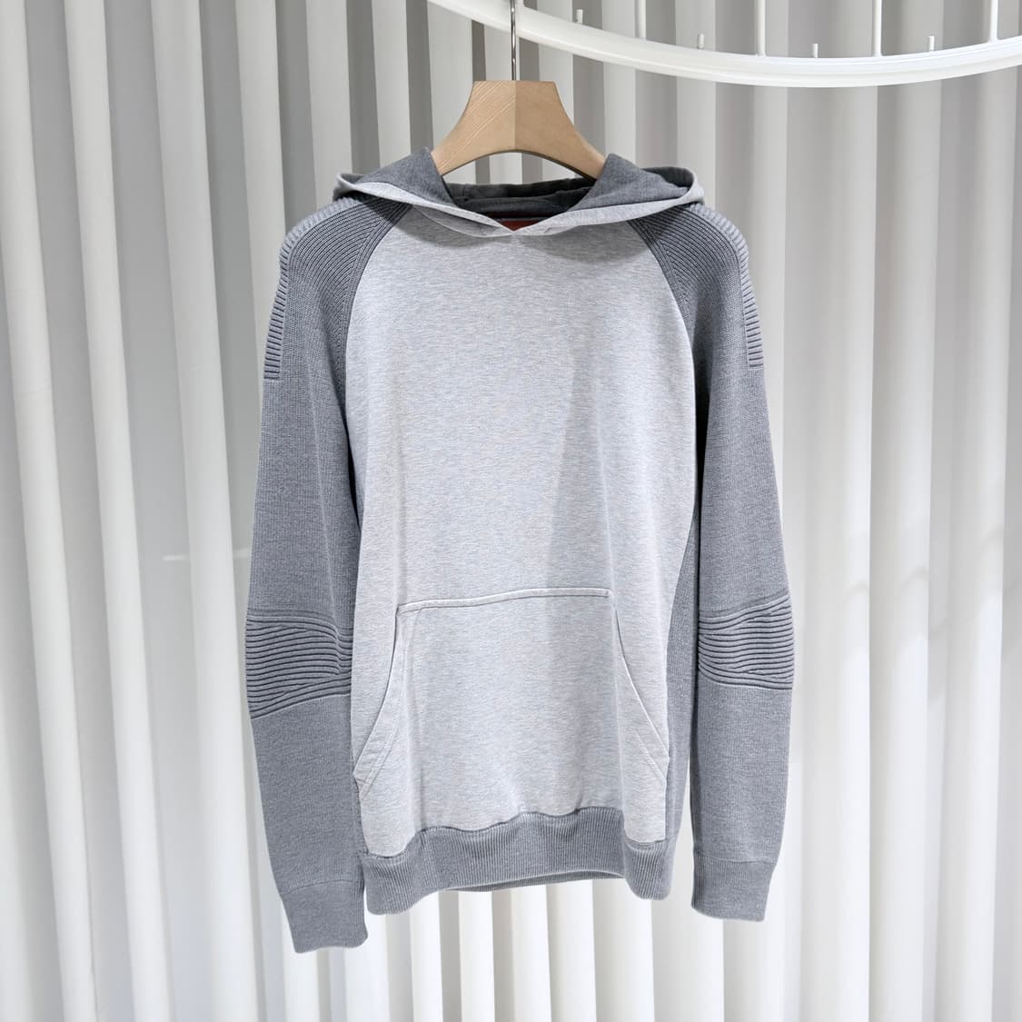 S / 로로피아나 175LP 그레이 코튼 후드티셔츠 상품이미지3