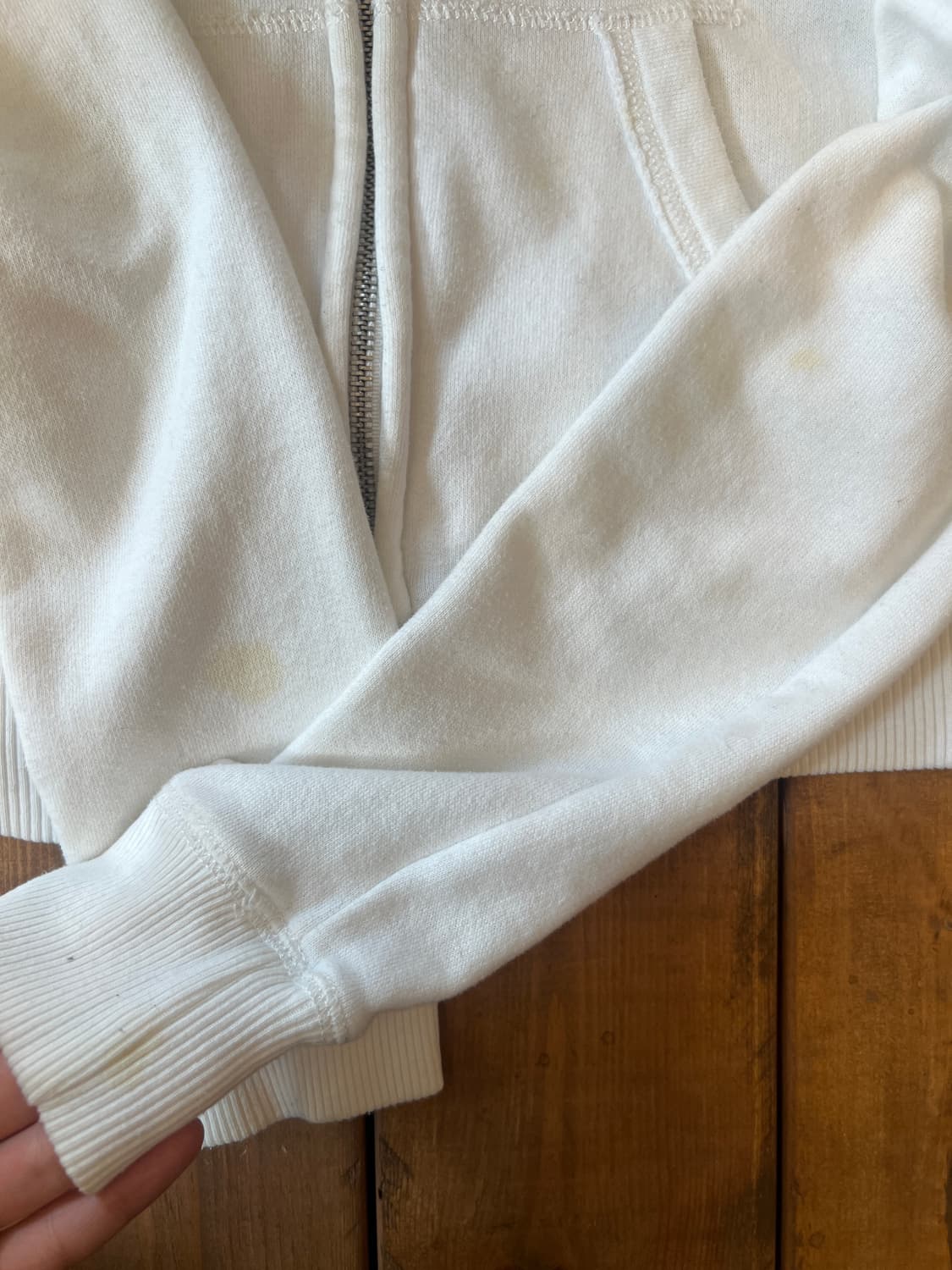 Hollister 화이트 패치 후드집업 상품이미지9