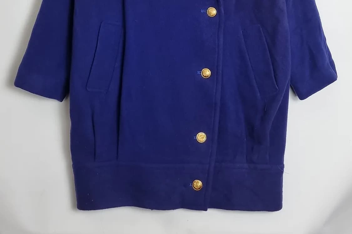 FE COTUMI 비비드 90s 네이비 코트 상품이미지3